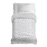 Coperta terapeutica originale - Rivestimento in cotone bianco con motivo nero