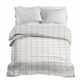 Coperta terapeutica originale - Rivestimento in cotone arancione beige a quadri