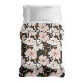 Coperta terapeutica originale - Rivestimento in cotone con fiori di aster rosa