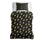 Set di biancheria da letto con coperta terapeutica nero con Harry Blitz