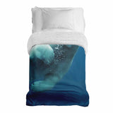 Coperta terapeutica originale - Rivestimento in cotone blu con orso polare