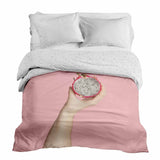 Coperta terapeutica originale - Rivestimento in cotone rosa con frutto del drago