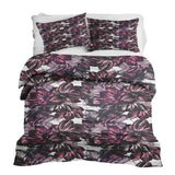 Set di biancheria da letto con coperta terapeutica e mare di fiori viola
