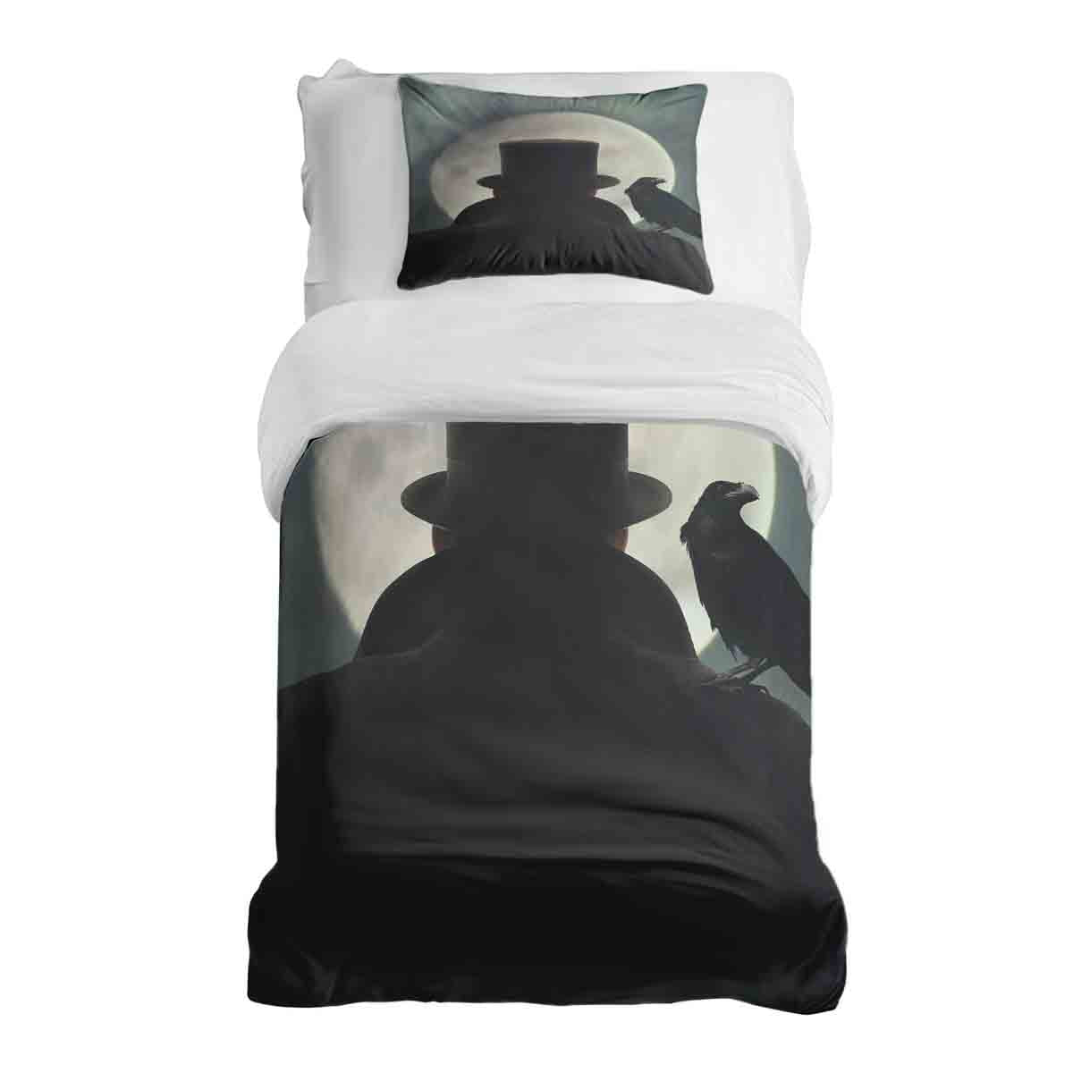 Set di biancheria da letto con coperta terapeutica Uomo nella luce della luna