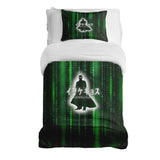 Set di biancheria da letto con coperta terapeutica Codice numerico verde