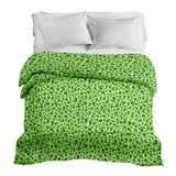 Coperta terapeutica originale - Rivestimento in cotone verde chiaro con punto interrogativo