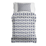 Set di biancheria da letto con coperta terapeutica motivo marinaresco blu