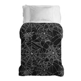 Coperta terapeutica originale - Rivestimento in cotone nero con ragnatela