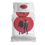 Set di biancheria da letto con coperta terapeutica bianca con Spiderman