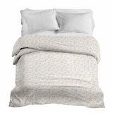 Set di biancheria da letto con coperte terapeutiche con cerchi arancioni