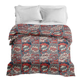 Coperta terapeutica originale - Rivestimento in cotone rosso con fumetto