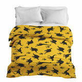 Coperta terapeutica originale - Rivestimento in cotone giallo con dinosauri
