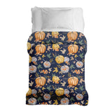 Coperta terapeutica originale - Rivestimento in cotone blu con zucche