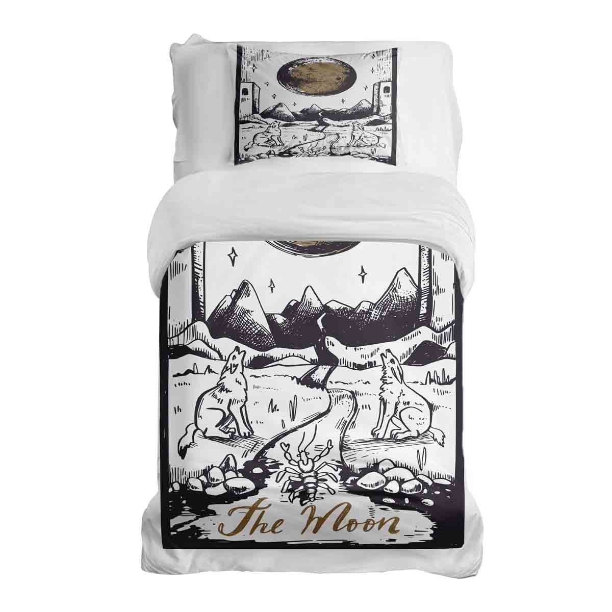 Set di biancheria da letto con coperta terapeutica Lupo e Luna