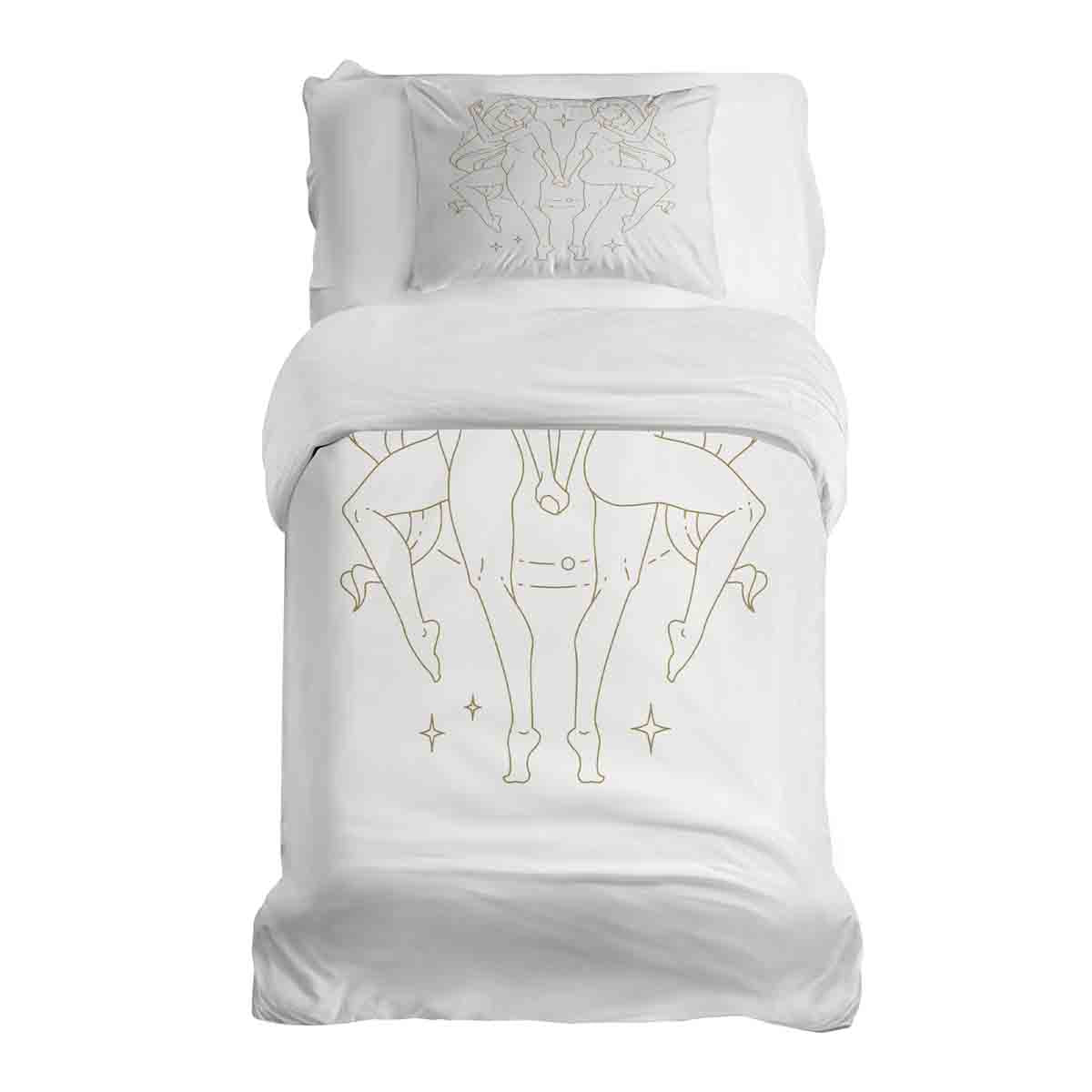 Set di biancheria da letto con coperta terapeutica Costellazione Gemelli