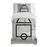 Set di biancheria da letto con coperte terapeutiche bianche forme Dalgona