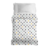 Coperta terapeutica originale - Rivestimento in cotone bianco con piccoli abeti