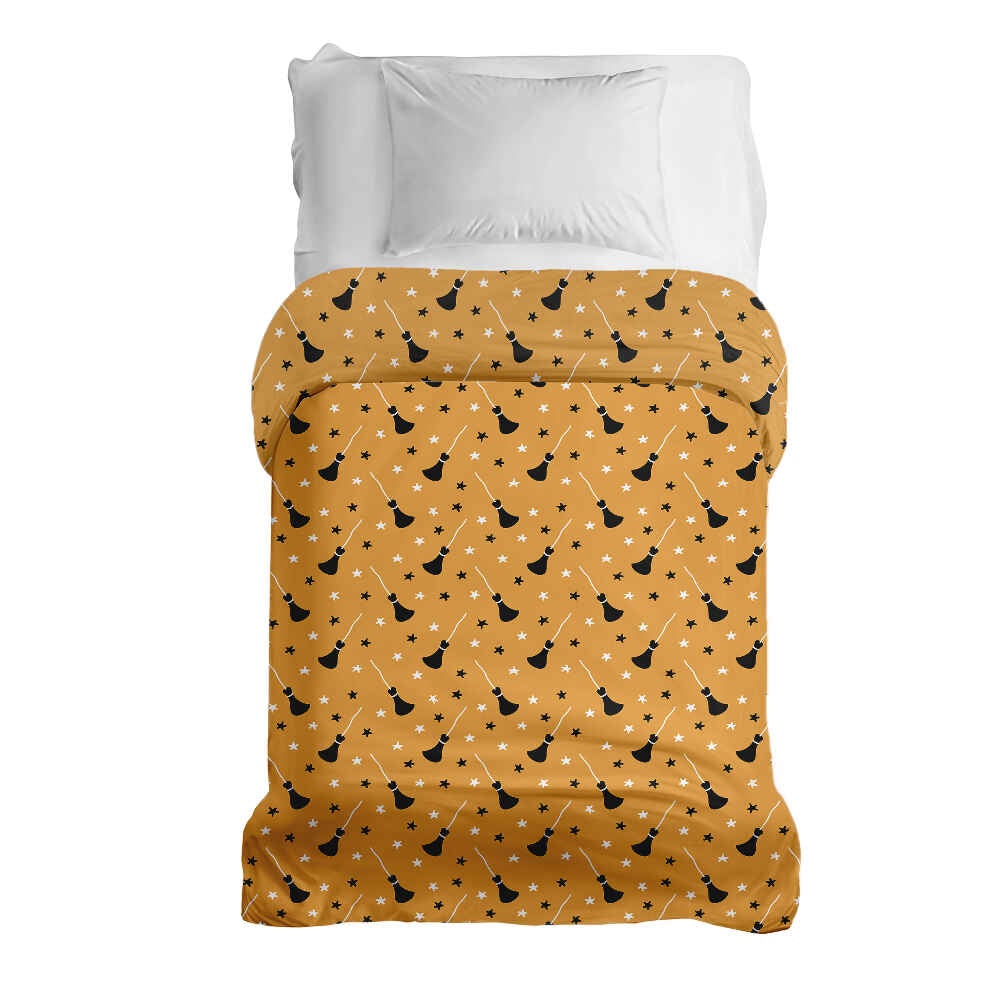 Coperta terapeutica originale - Rivestimento in cotone arancione con scopa di Potter