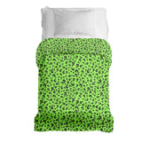 Coperta terapeutica originale - Rivestimento in cotone verde chiaro con punto interrogativo