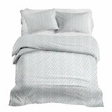 Set di biancheria da letto con coperte terapeutiche e gocce blu