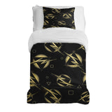 Set di biancheria da letto con coperta terapeutica lampo gialla