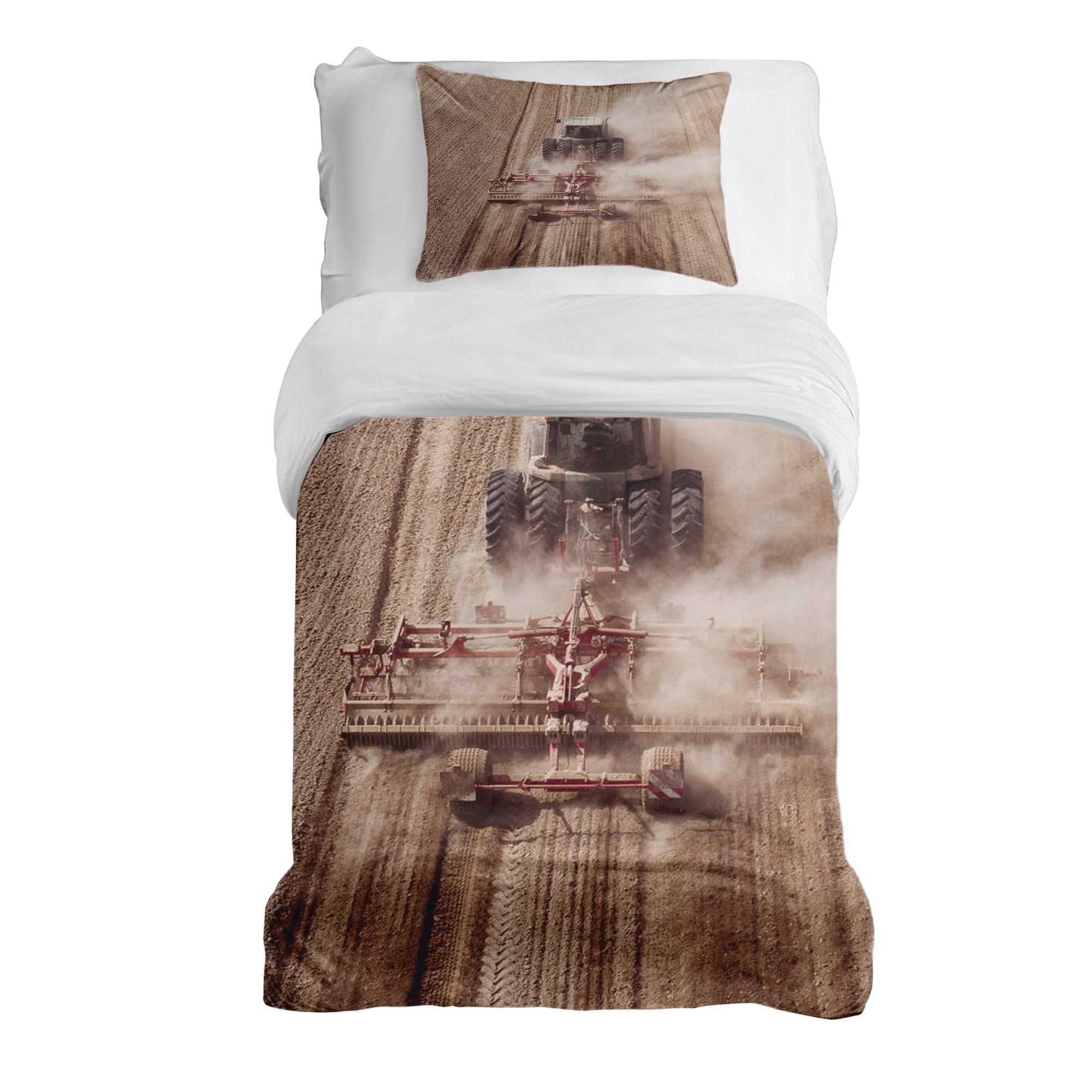 Set di biancheria da letto con coperta terapeutica Trattore nella polvere