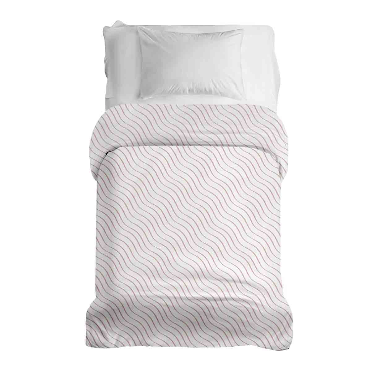 Coperta terapeutica originale - Rivestimento in cotone rosa a onde
