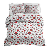 Set di biancheria da letto con coperta terapeutica amore misto