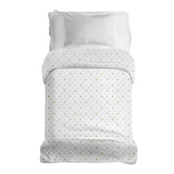 Set di biancheria da letto con coperte terapeutiche quadrati dorati