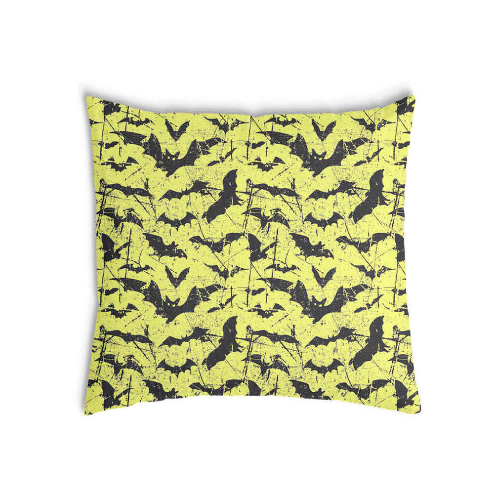 Cuscino salute giallo pipistrello