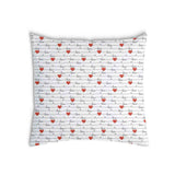 Cuscino salute bianco con scritta Love