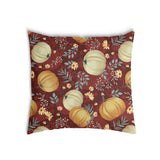Cuscino sanitario rosso con zucche