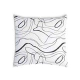 Cuscino sanitario con linee serpentine nere
