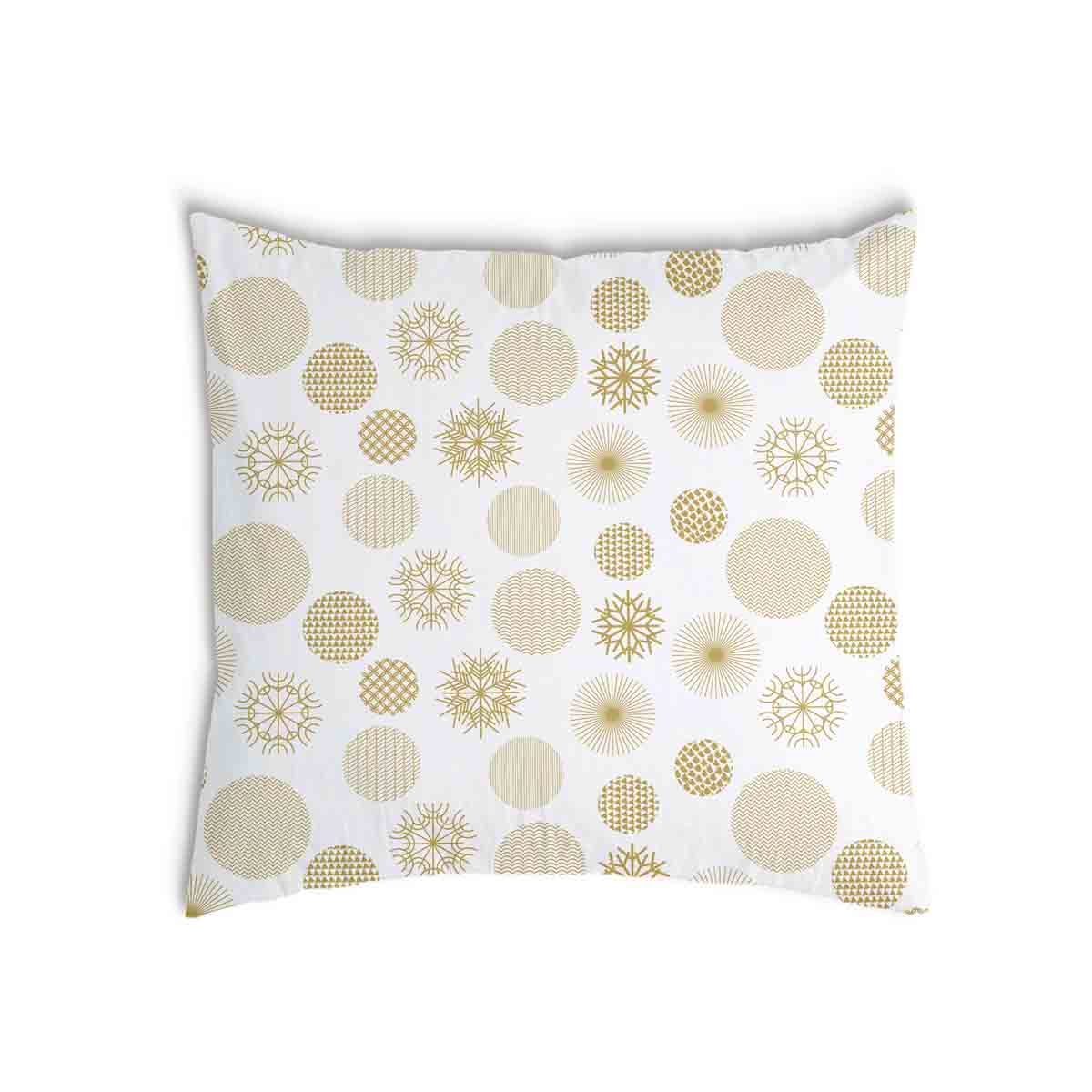 Cuscino salute decorazione natalizia dorata