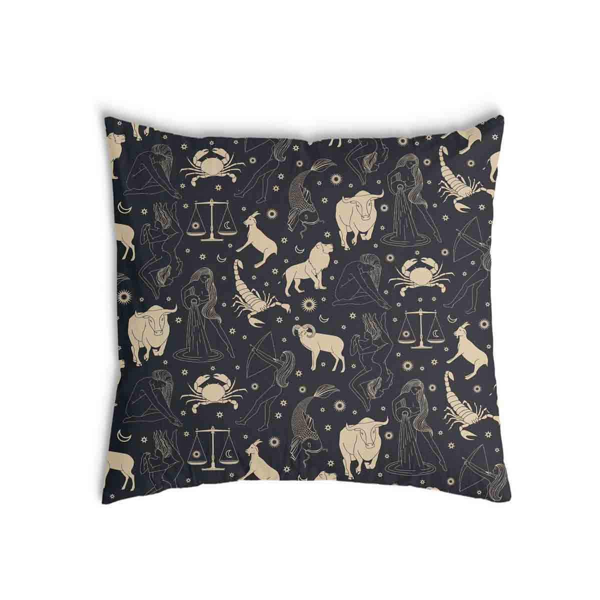 Cuscino salute nero costellazioni