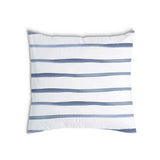 Cuscino sanitario a righe orizzontali blu