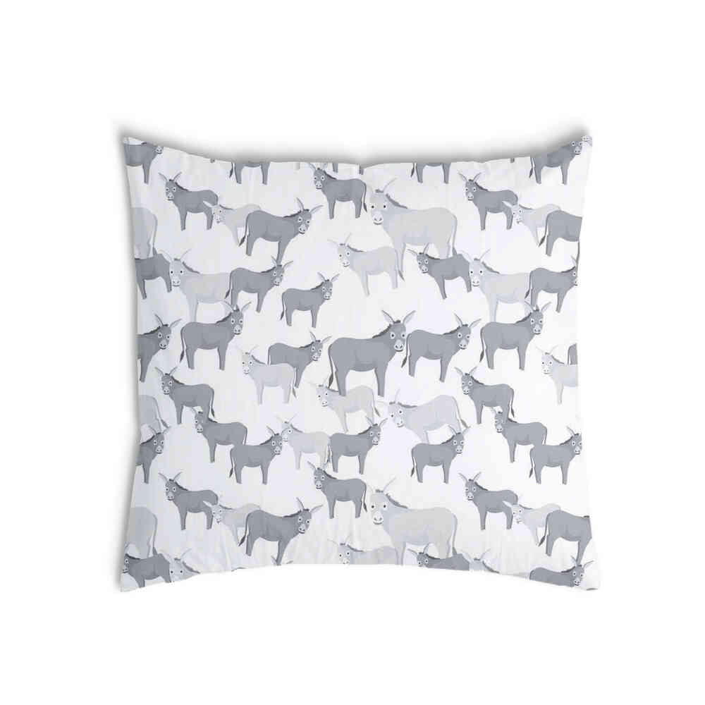 Cuscino sanitario grigio con asini