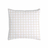Cuscino salute arancione beige a quadri