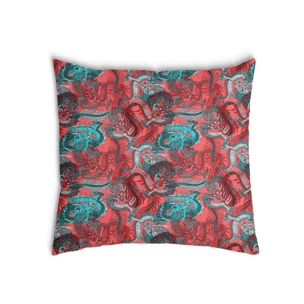 Cuscino salute astratto rosso