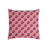 Cuscino salute rosa con fragole