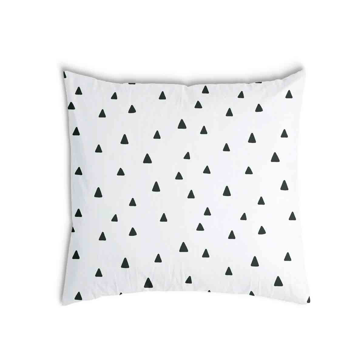 Cuscino sanitario bianco con triangoli neri