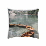 Cuscino salute lago con barche