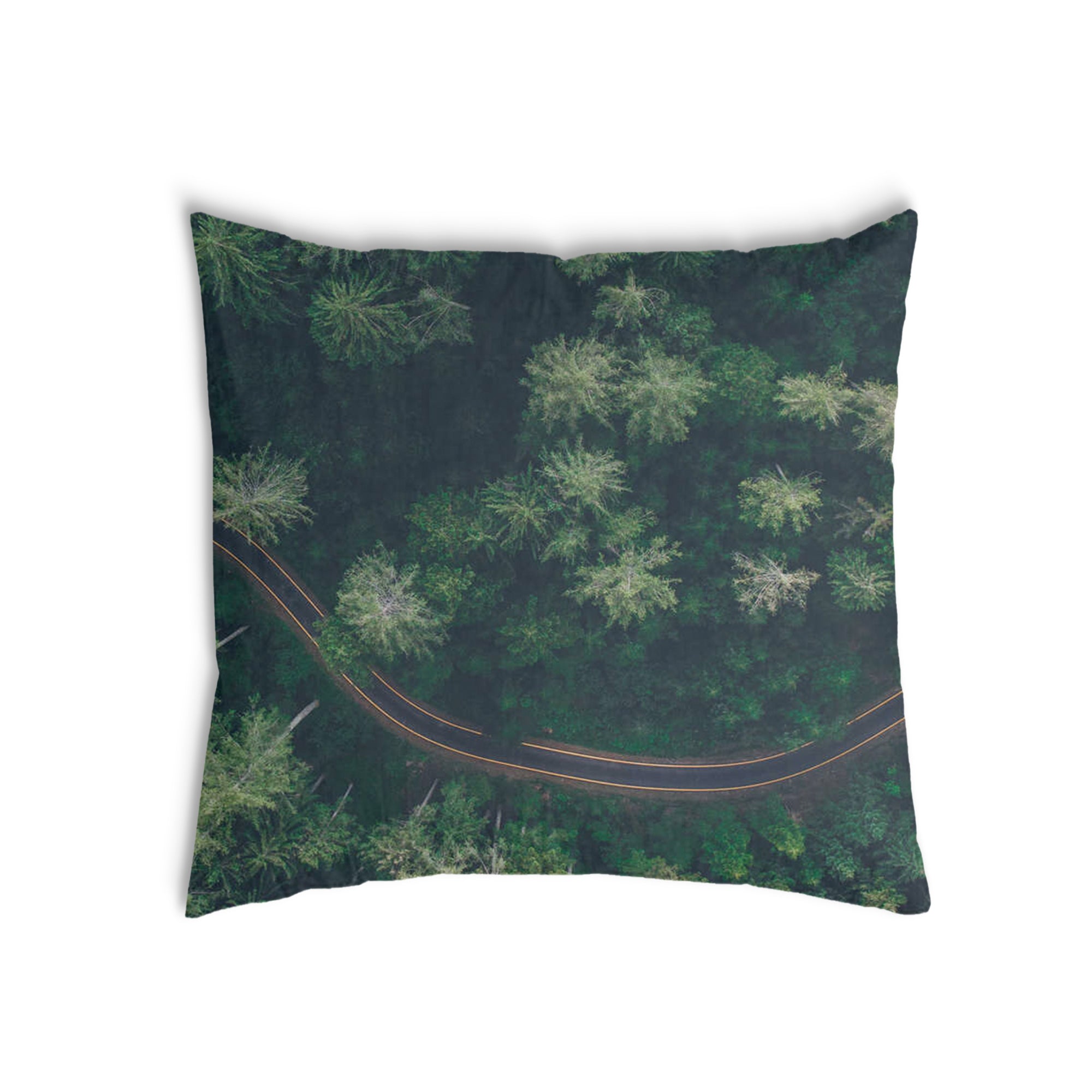 Cuscino salute strada nella foresta