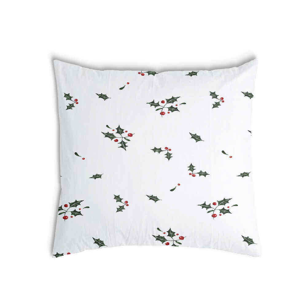Cuscino sanitario bianco rami di vischio