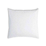 Cuscino salute bianco con delicato motivo geometrico