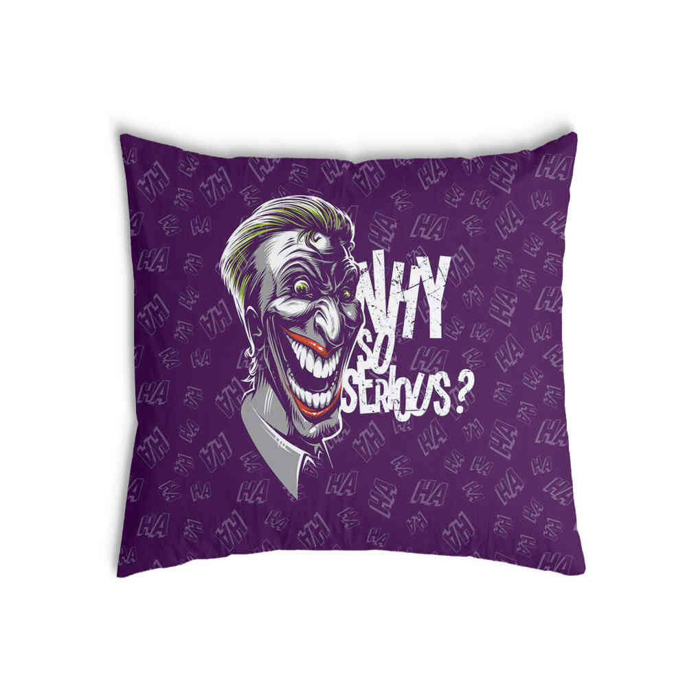 Cuscino salute viola Why So Serious?