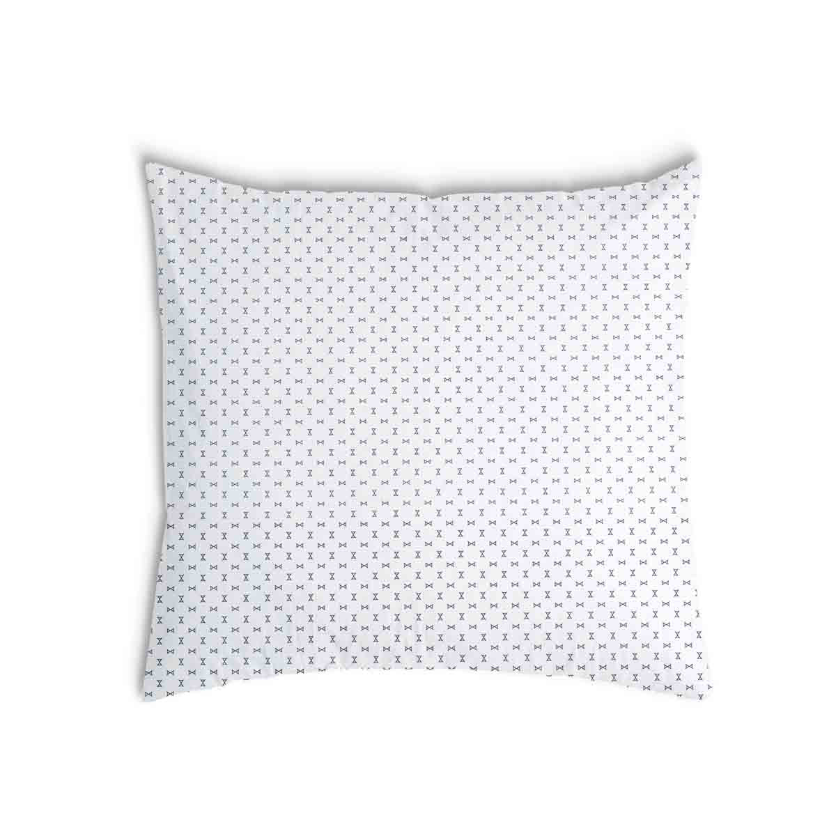 Cuscino sanitario bianco con piccoli fiocchi