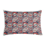Cuscino salute rosso con fumetto