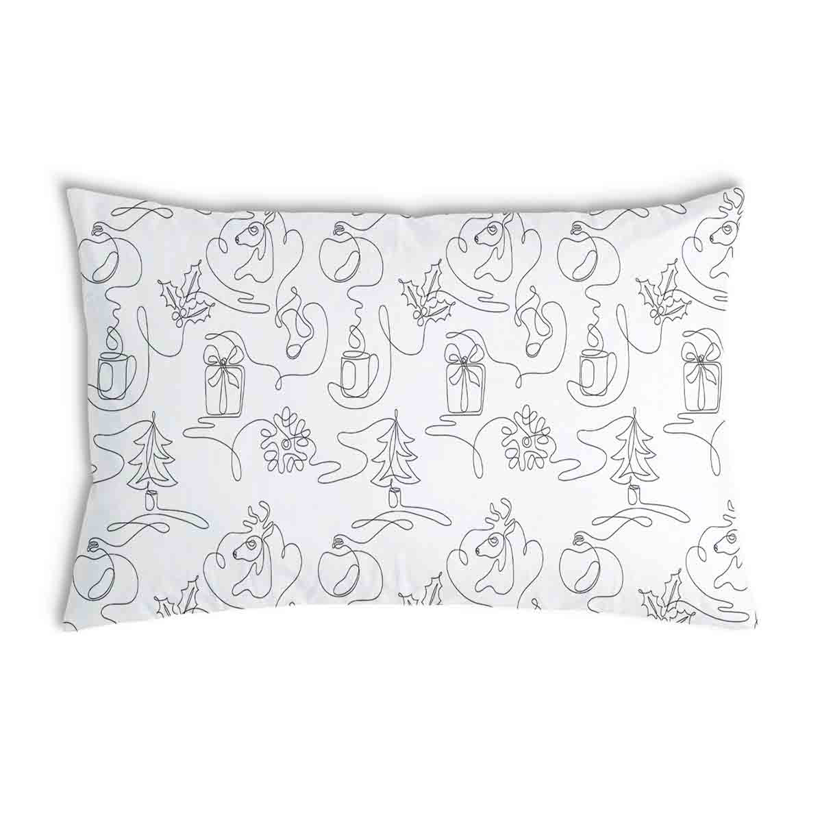 Cuscino salute Natale astratto