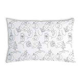 Cuscino salute Natale astratto